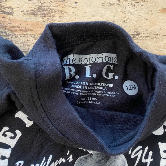 Notorious B.I.G. Baby Toddler - T-Shirt size 12 months - Picture 2 of 2